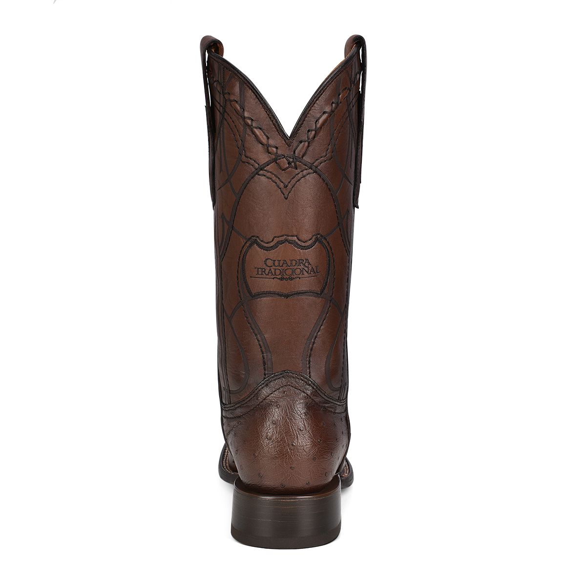 Premium Men's Cuadra Chocolate Brown Cowboy Rodeo Boots - Genuine Ostrich Leather Western Boots for Riding & Country Fashion