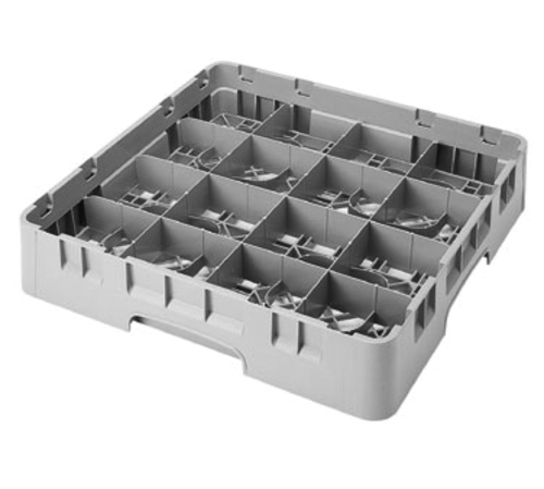 16C578151 Cambro Camrack Cup Rack with (2) Soft Gray Extenders - Durable Dish Rack for Commercial Kitchens, Bars & Restaurants