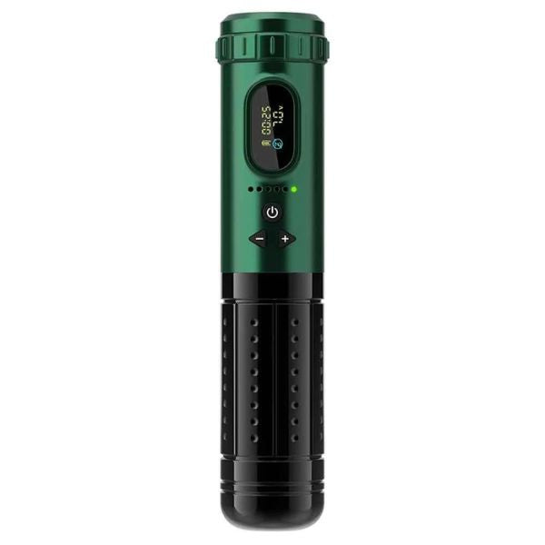 EZ P2 DotFree Green Wireless Pen Machine - Cordless Tattoo Pen for Professional Artists & Beginners - Perfect for Tattooing, Permanent Makeup & Microblading