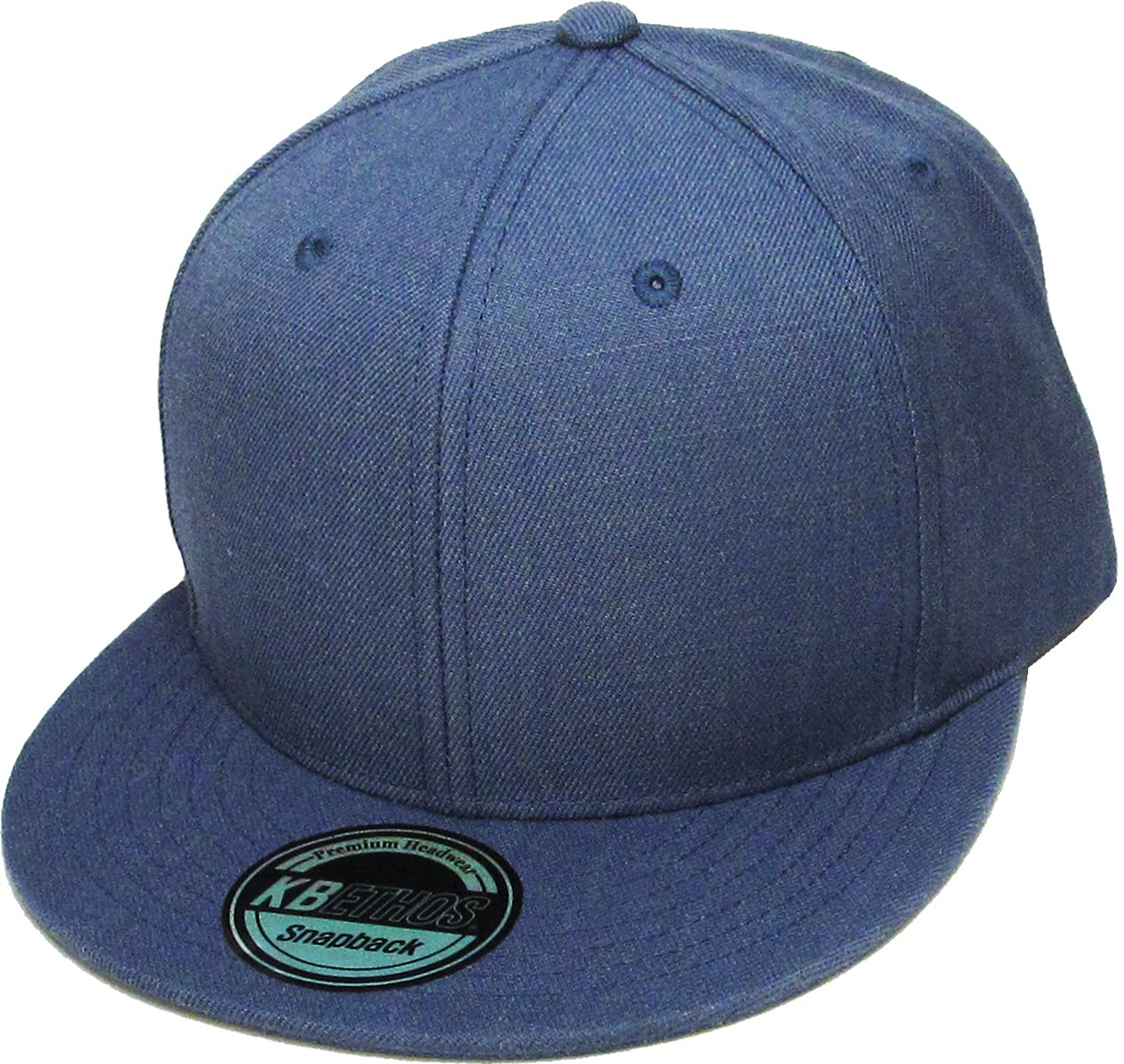 Classic Snapback Hat - Adjustable Unisex Cotton Wool Blend Flat Visor Blank Cap for Men & Women | Perfect for Streetwear, Sports & Casual Outfits
