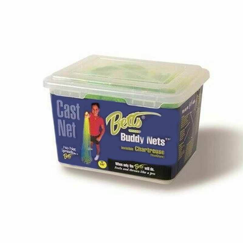 Betts Buddy Chartreuse Fishing Net 3FT 3/8 Inch Handle - Perfect for Fly Fishing, Kayak Fishing & Catch and Release