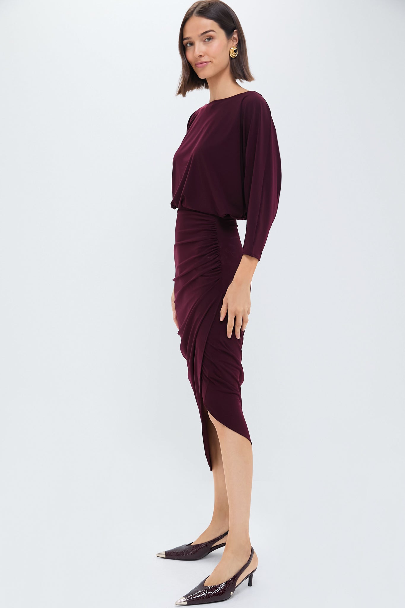 Bordeaux Tresor Dress - Elegant Women's Evening Gown for Special Occasions | Perfect for Weddings, Parties & Date Nights