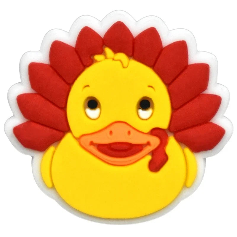 Duck Shoe Charms for Crocs & Sandals - Cute Decor Pins for Kids, Boys, Girls, Men & Women - Perfect for Clogs, Jeans & Buckle Shoes - Fun Accessories for School, Parties & Everyday Wear