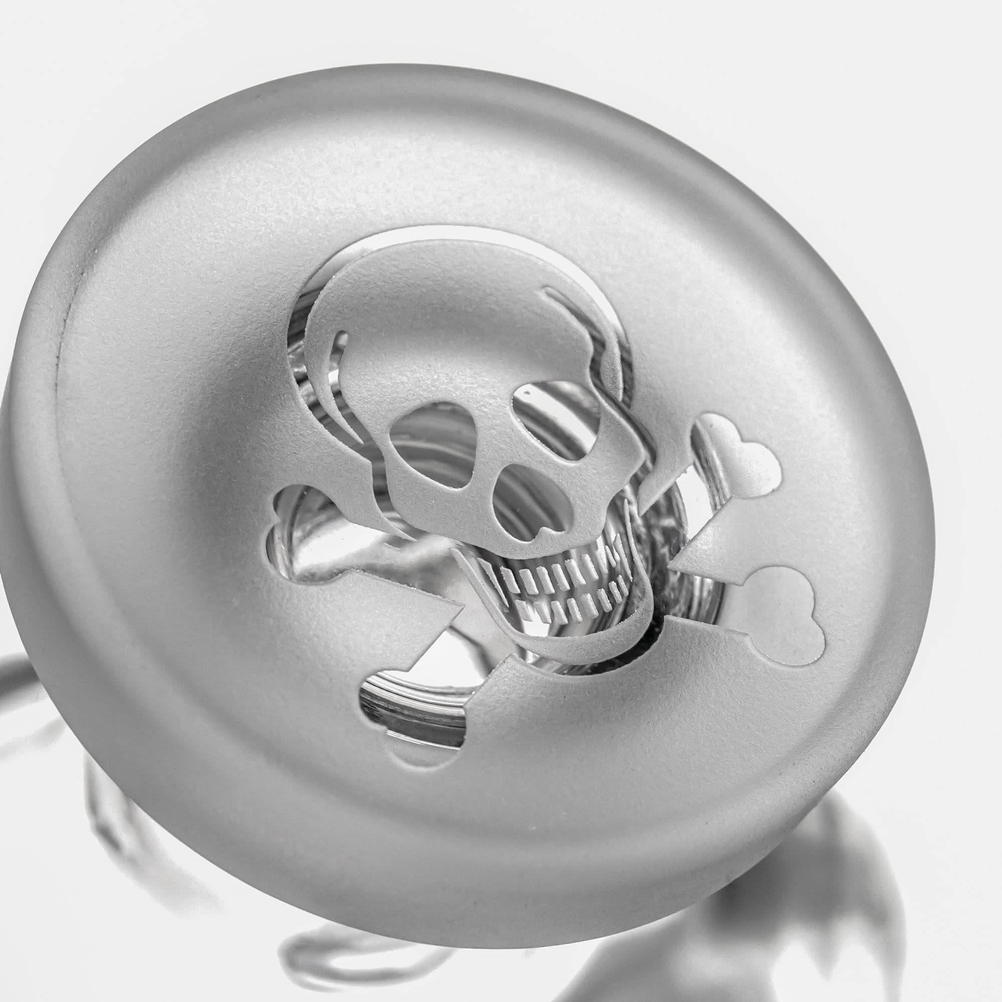 Premium Rolf Glass Skull & Crossbones Whiskey Decanter Set - 3-Piece with 2 Rocks Glasses & Airtight Stopper | Lead-Free Crystal Glass for Bourbon, Scotch, Rum & Liquor | Hand-Engraved Sand Art Design | Perfect for Home Bar, Man Cave & Gift Giving