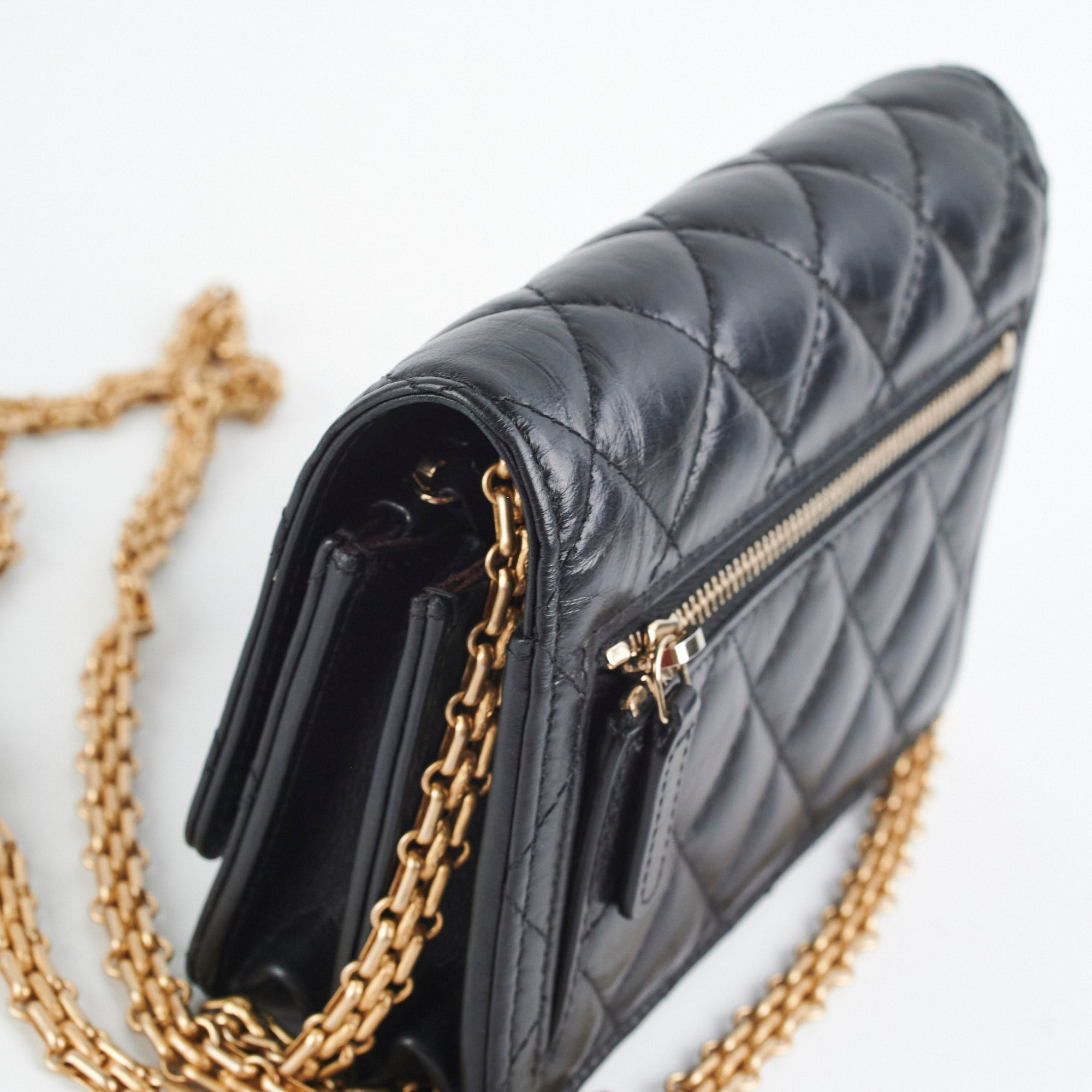 Chanel Reissue Mini Wallet on Chain WOC Black Crossbody Bag - Luxury Designer Handbag for Women, Perfect for Evening Parties & Date Nights
