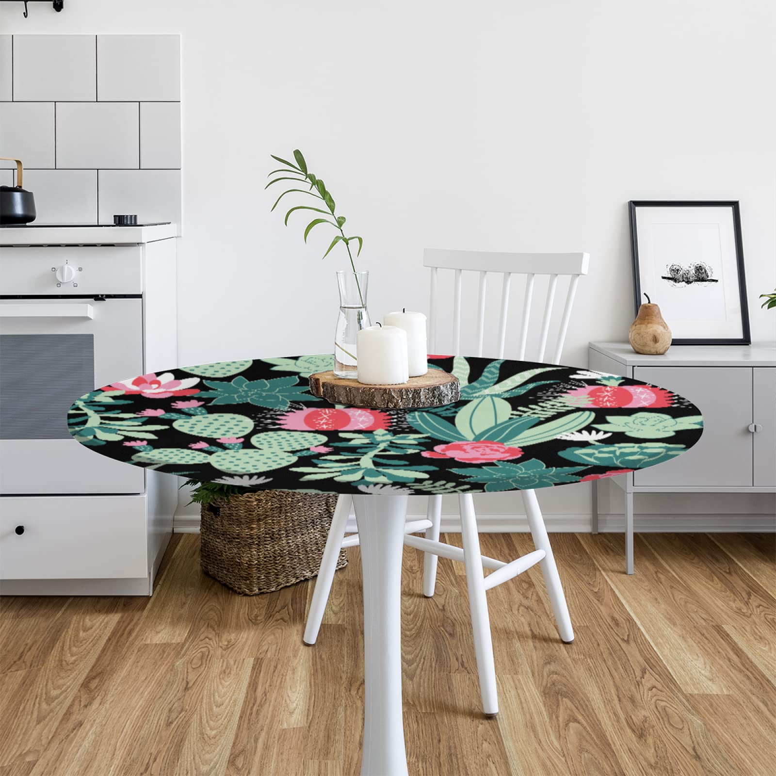 Waterproof Elastic Vinyl Tablecloth for 45