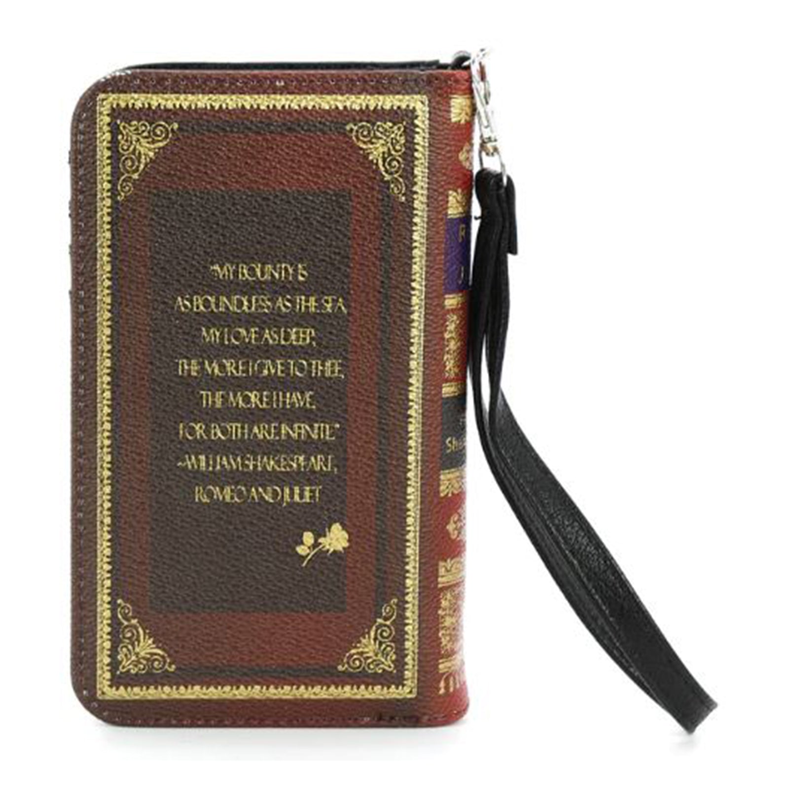 Comeco Romeo and Juliet Book-Inspired Brown Vinyl Wallet - Perfect for Book Lovers & Literary Gifts