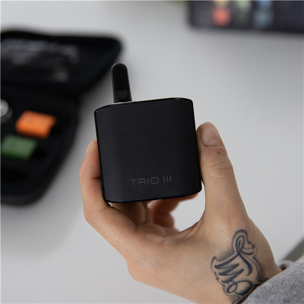 Trio III 3-in-1 Dry Herb Wax Vaporizer Kit - 510 Thread Cartridge Compatible - Portable Vape Pen for Herbs, Concentrates & Oils - Perfect for Home Use & On-the-Go Vaping