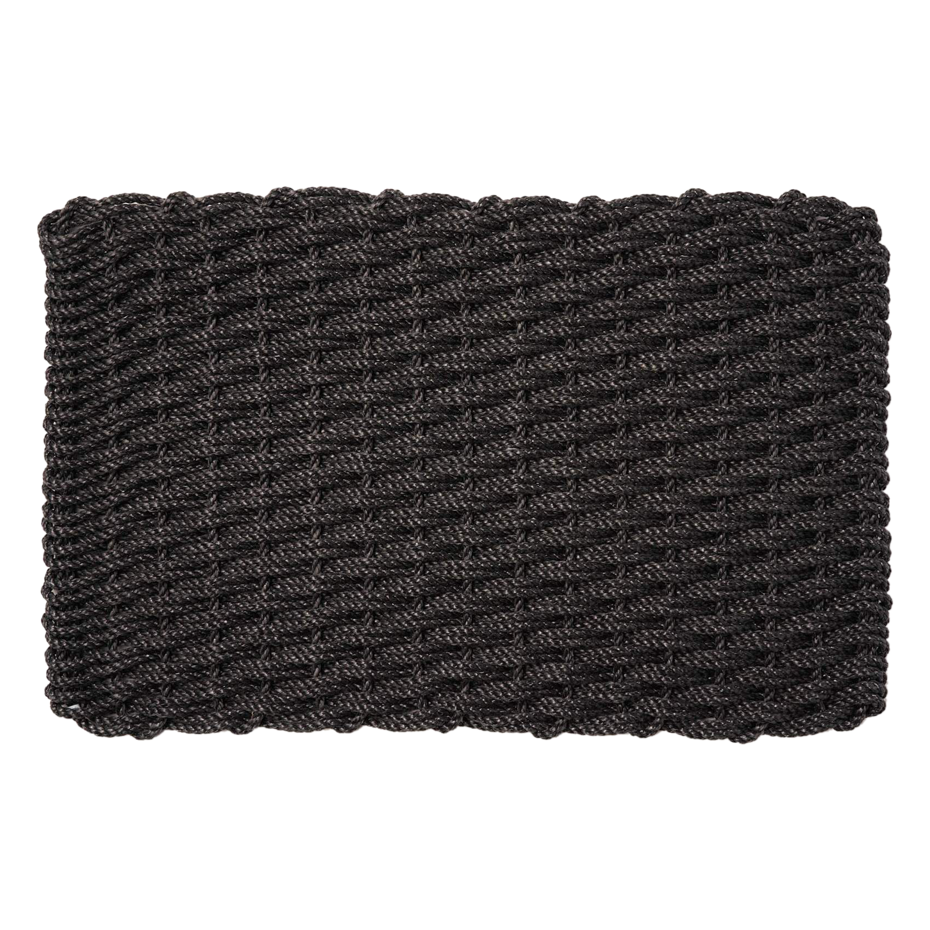 Premium Rope Doormat - Charcoal Gray Natural Coir Welcome Mat for Front Door, Outdoor & Indoor Use - Non-Slip, Durable & Eco-Friendly Entryway Rug for Home, Porch, Patio & Deck