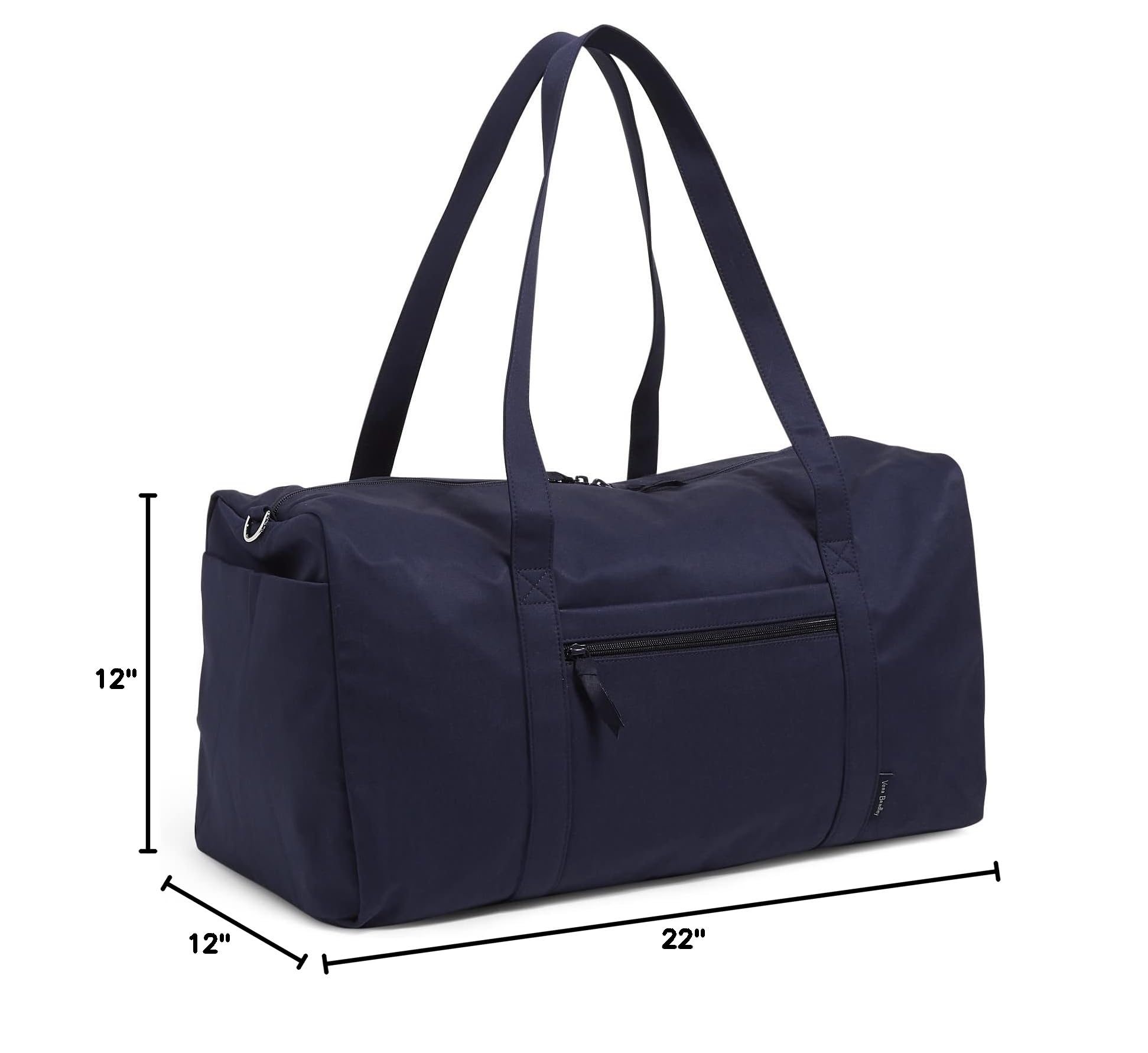 Vera Bradley Women's Cotton Large Travel Duffle Bag - Lightweight Carryall for Gym, Weekend Getaways & Overnight Trips