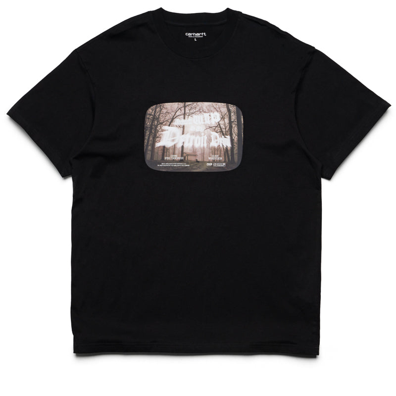 Carhartt WIP Greatest Flicks Graphic T-Shirt for Men - Black Cotton Short Sleeve Tee - Casual Streetwear & Everyday Wear
