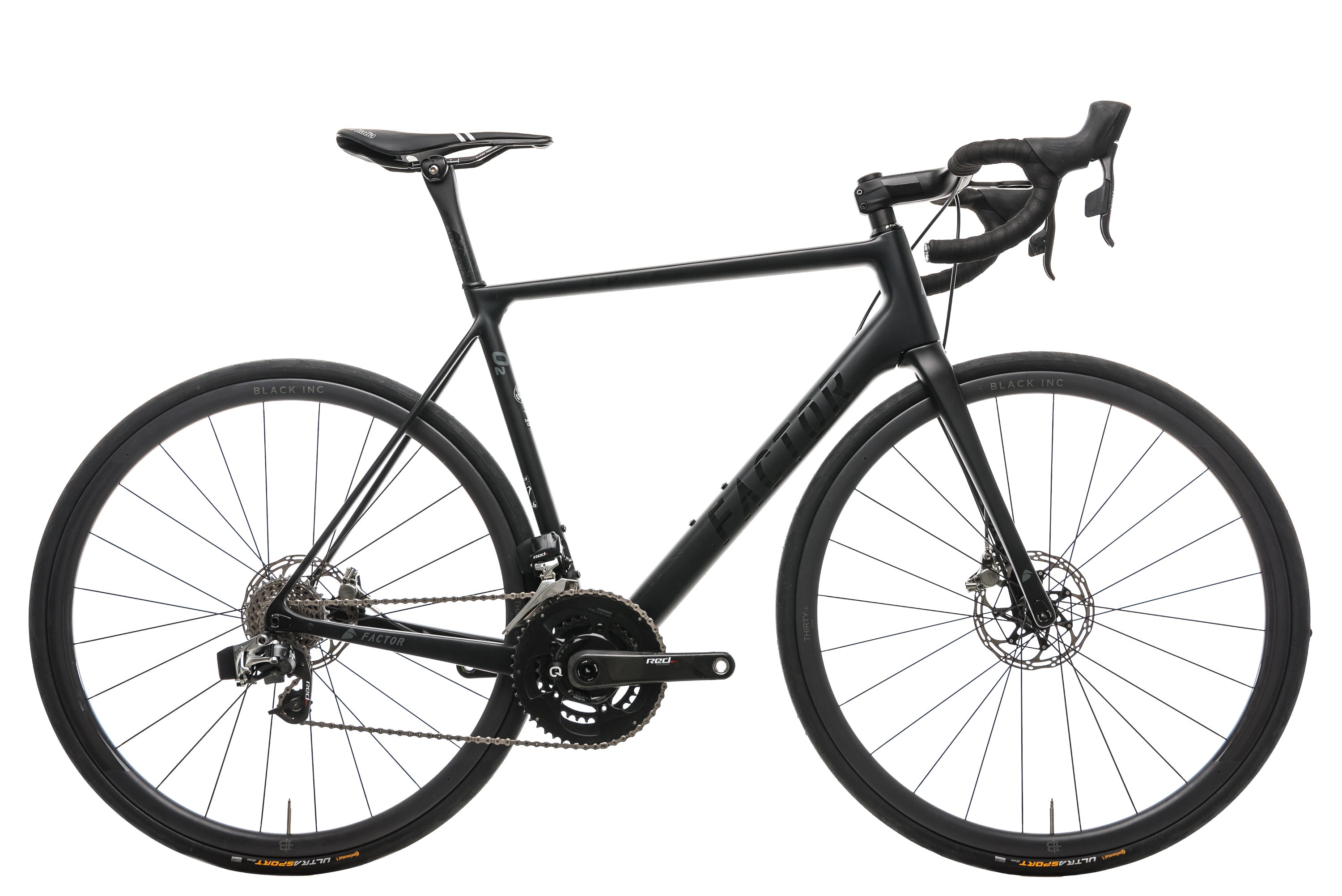 2018 Factor O2 Disc Road Bike - Lightweight Carbon Frame, 56cm Size - Perfect for Racing, Endurance Riding & Long-Distance Cycling