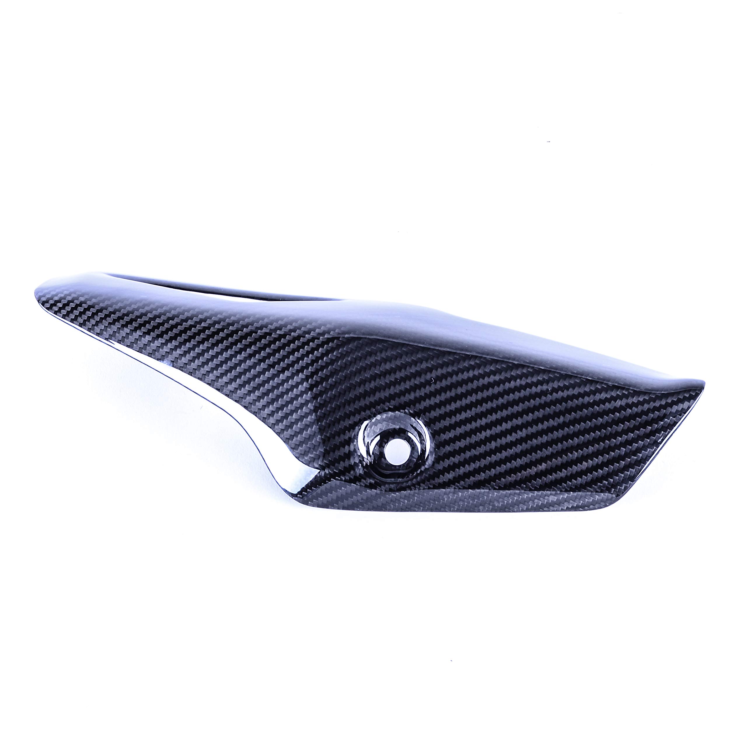 Bestem Carbon Fiber Exhaust Pipe Heat Shield Twill Weave for 2016-2018 Kawasaki Ninja ZX-10R - High-Performance Motorcycle Protection for Racing & Street Riding