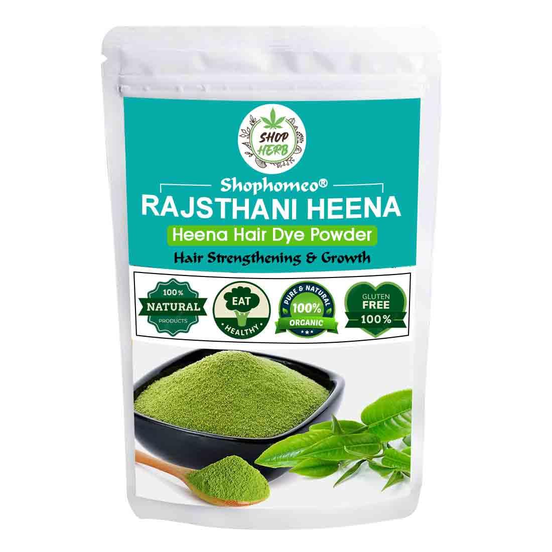 Shophomeo® 100% Natural Organic Henna Powder for Hair - 100g | Chemical-Free Herbal Hair Dye & Color | Safe for All Hair Types | Perfect for DIY Hair Coloring, Tattoos & Mehndi Art