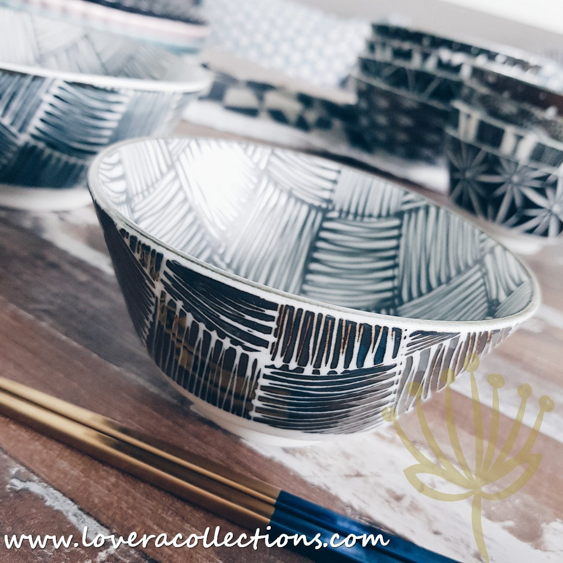Awasaka Black & White Modern Checkered Dinnerware Set - 12-Piece Ceramic Plates & Bowls for Dining - Perfect for Restaurants, Weddings & Home Decor (60% Off Limited Time Sale)