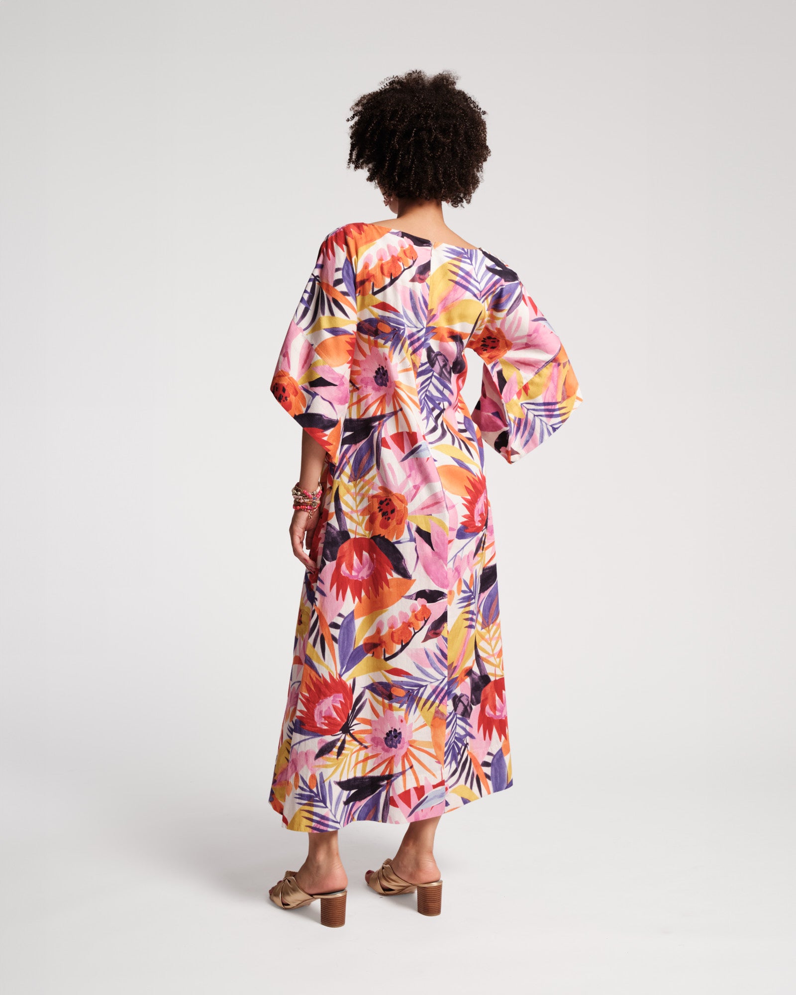 Spinnaker Maxi Dress - Lanai Floral Print Beach Cover Up | Lightweight Summer Dress for Women | Perfect for Vacations, Poolside Lounging & Casual Outings