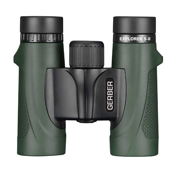 Gerber Explorer Series 2 10X25 BAK4 Binoculars - Compact & Powerful for Hiking, Bird Watching, and Outdoor Adventures