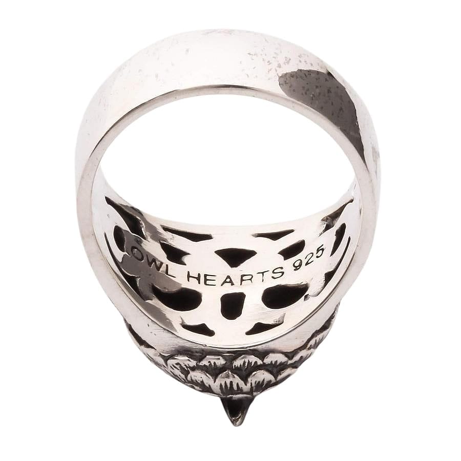 Owl Head 925 Sterling Silver Band Ring for Women - Elegant Animal Jewelry for Everyday Wear, Gift Giving & Special Occasions