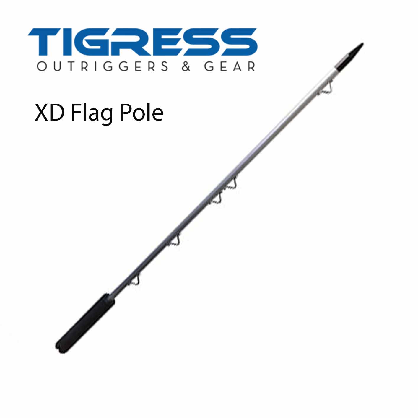 Tigress XD Flag Poles - Heavy Duty Aluminum Flagpole for Outdoor & Residential Use - Perfect for American Flags, Garden, and Patio Decor
