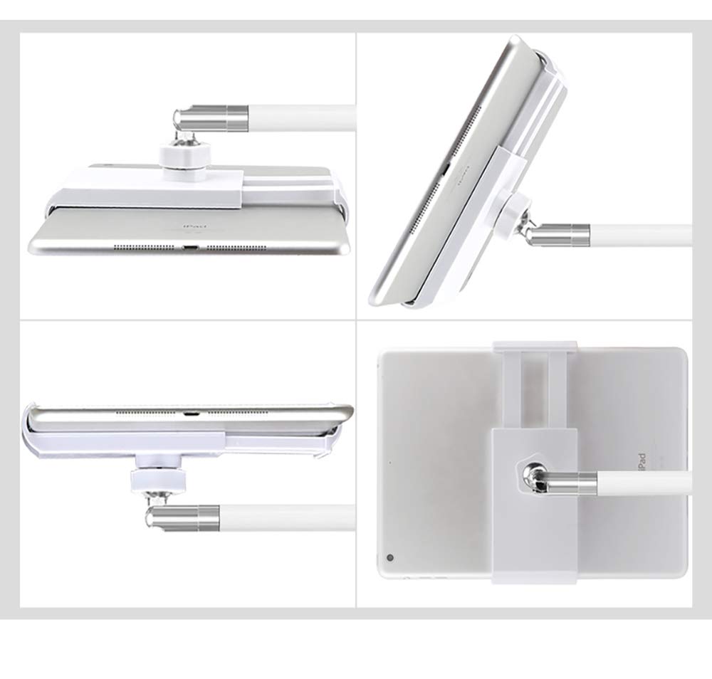 360° Adjustable Tablet Floor Stand with Flexible Gooseneck - for iPad & Phones 3.5-10