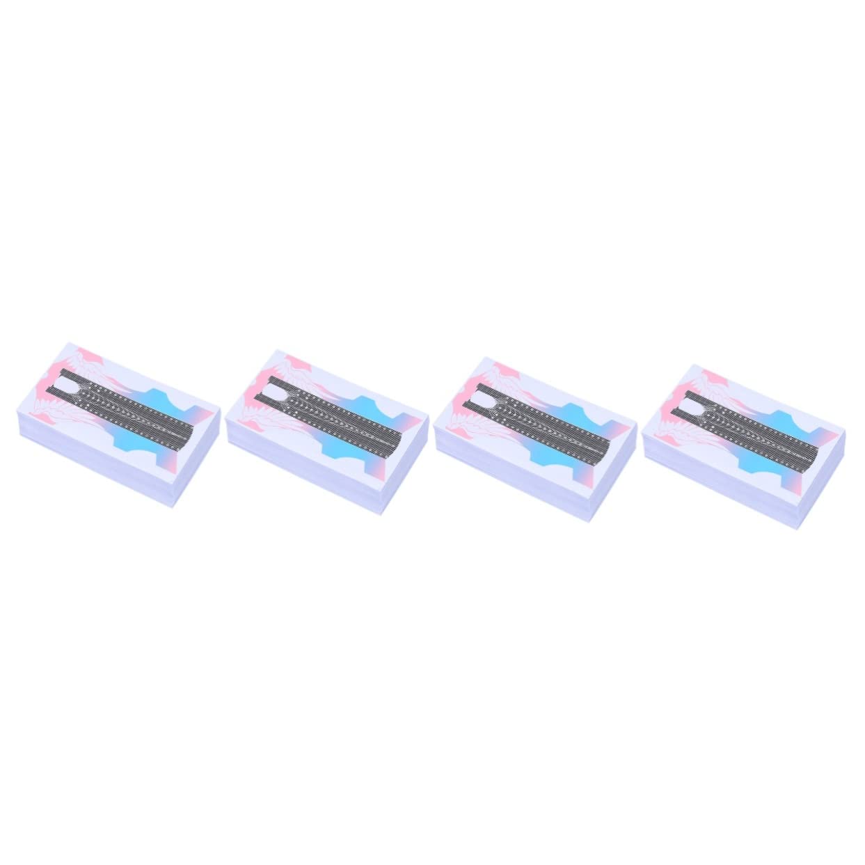Minkissy 400 Pcs Extra Nail Paper Holders for Manicure & Phototherapy - Disposable Nail Art Accessories for Salon, Home DIY Gel Polish & UV Light Nail Extension