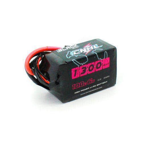 CNHL Black Series 22.2V 6S 1300mAh 100C LiPo Battery with XT60 Connector - High Performance RC Drone, Airplane, and Helicopter Battery for Long Flight Time