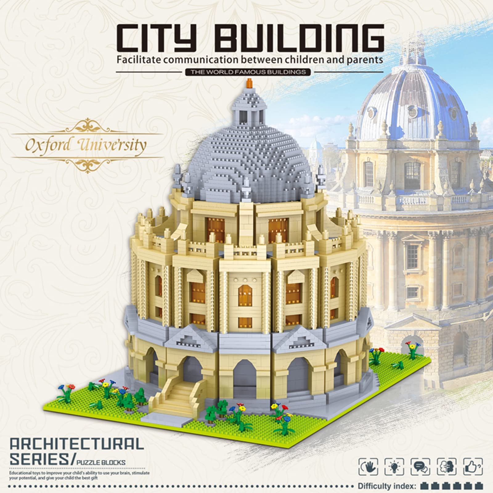 5452pcs Architecture City Set - Famous University Micro Building Model Educational Bricks STEM Toy for Kids | Perfect Christmas & Birthday Gift for Creative Play & Home Decoration