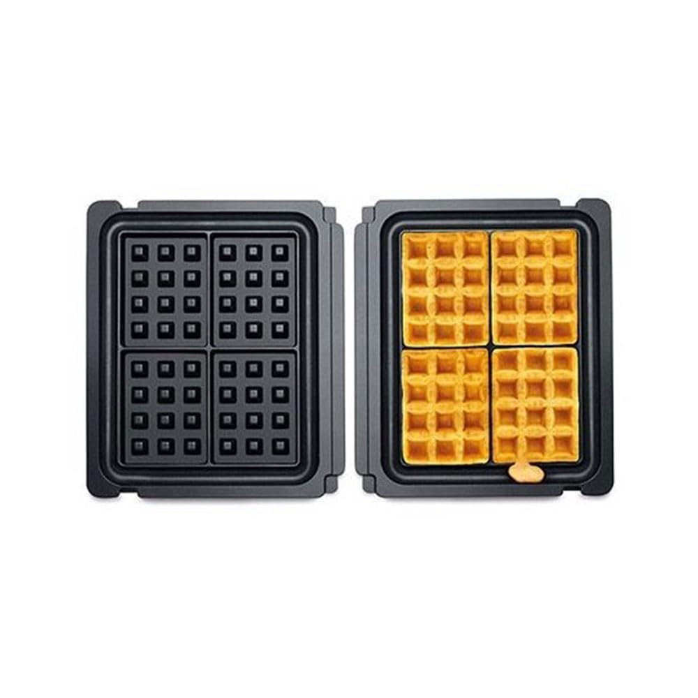 Non-Stick Waffle Plates for Easy Cleaning - Perfect for Belgian Waffles, Pancakes & Breakfast Sandwiches at Home