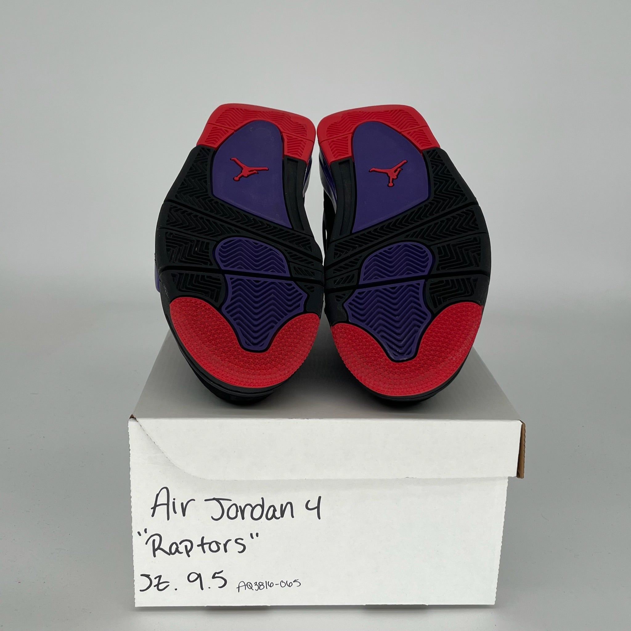 AIR JORDAN 4 RAPTORS Men's Basketball Shoes Size 9.5 - AQ3816-065 | Retro Sneakers for Streetwear & Basketball Games