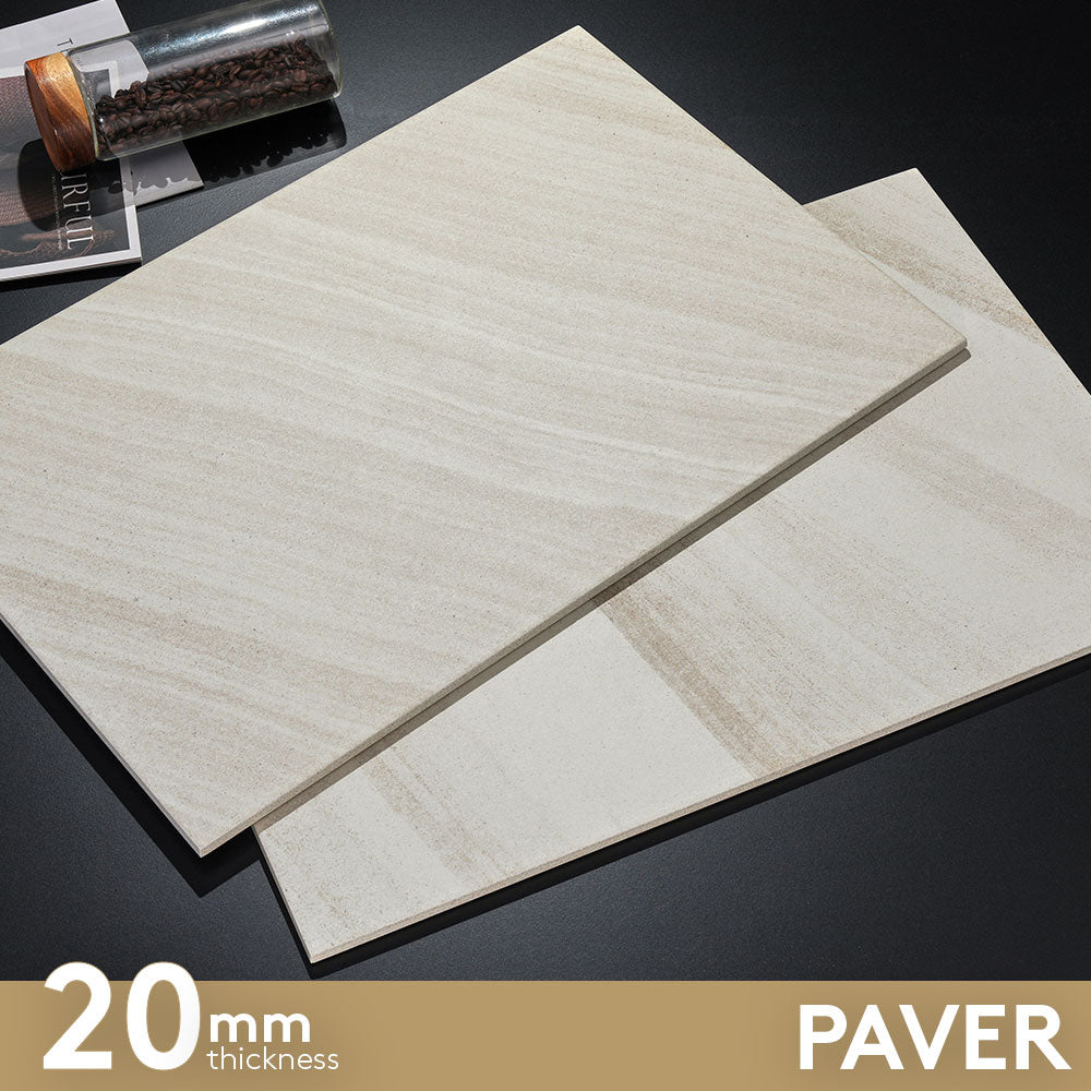 Maroubra Sand 400x600x20mm Outdoor Sandstone Look Porcelain Paver - Perfect for Patios, Pool Decks & Garden Pathways