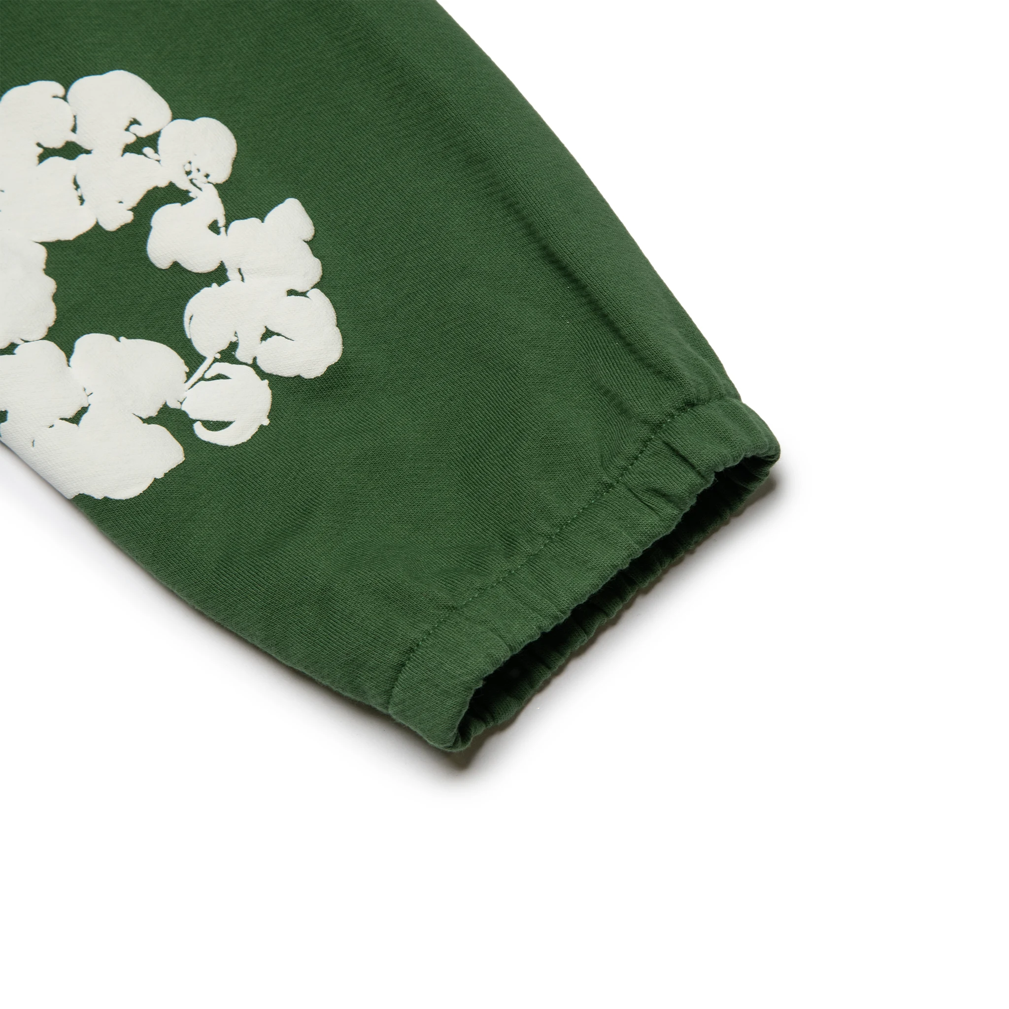 Denim Tears Cotton Wreath Green Sweatpants - Comfortable Casual Joggers for Men, Streetwear Fashion Loungewear - Perfect for Gym, Home & Everyday Wear