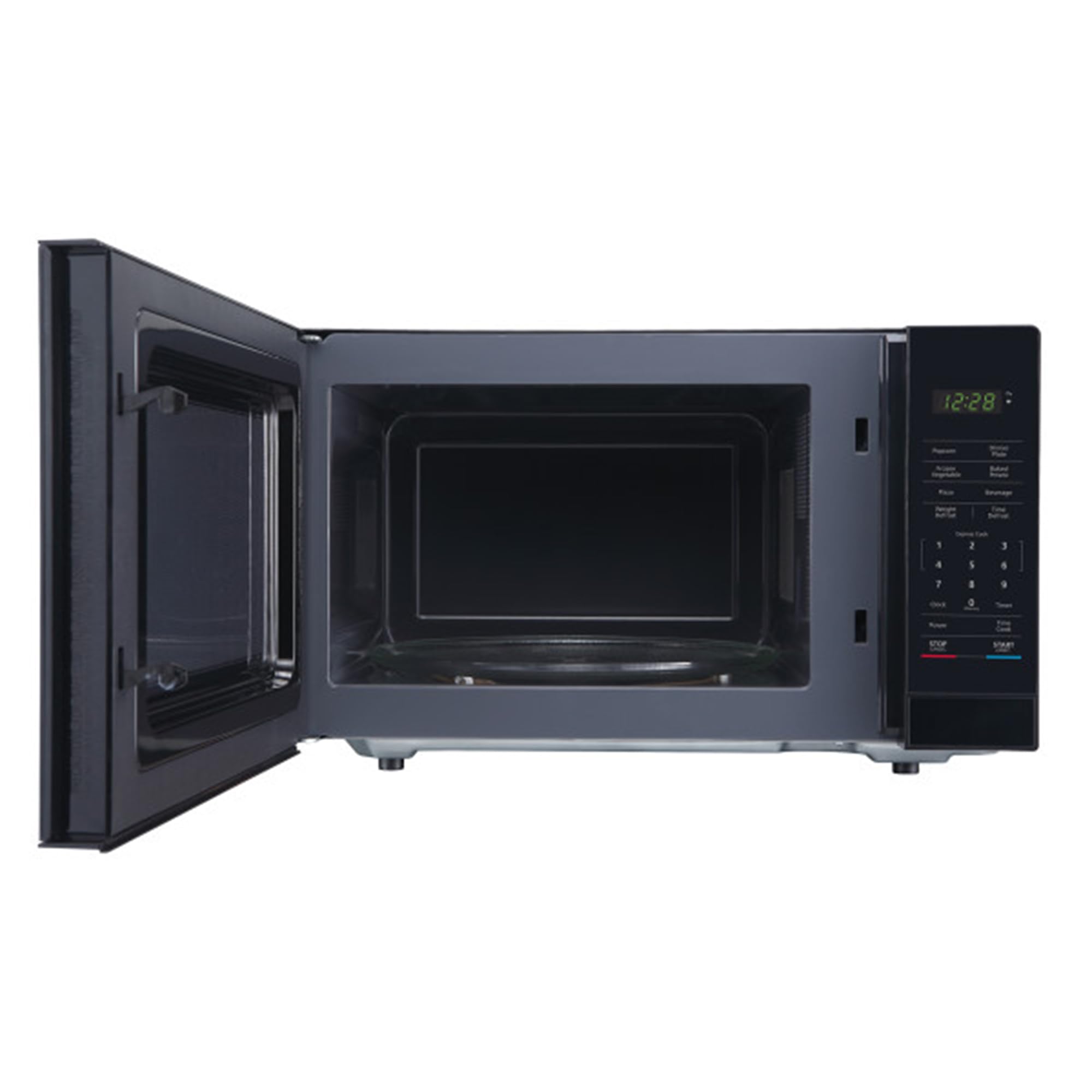 Magic Chef Countertop Microwave Oven - 1000W Compact 1.1 Cu Ft Small Microwave with 10 Power Levels - Perfect for Dorms, Apartments & Small Kitchens - Black