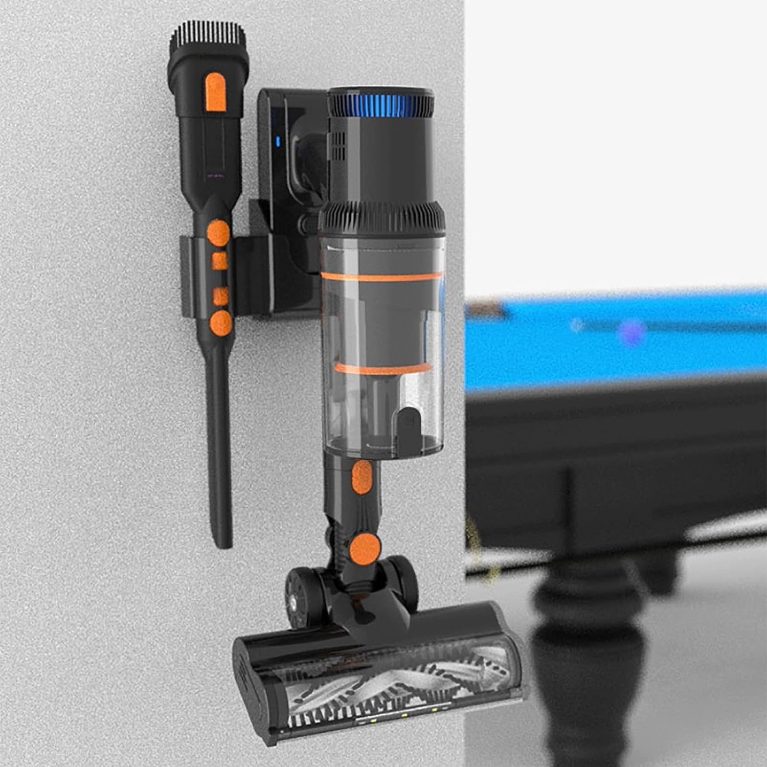 YOGAYE Cordless Electric Billiard Table Cloth Vacuum Cleaner - 30kPa Suction, LED Light, 3+1 Adjustable Speed, 100000RPM Motor for Snooker & Pool Tables - Perfect for Home Game Rooms, Bars, and Professional Billiard Halls