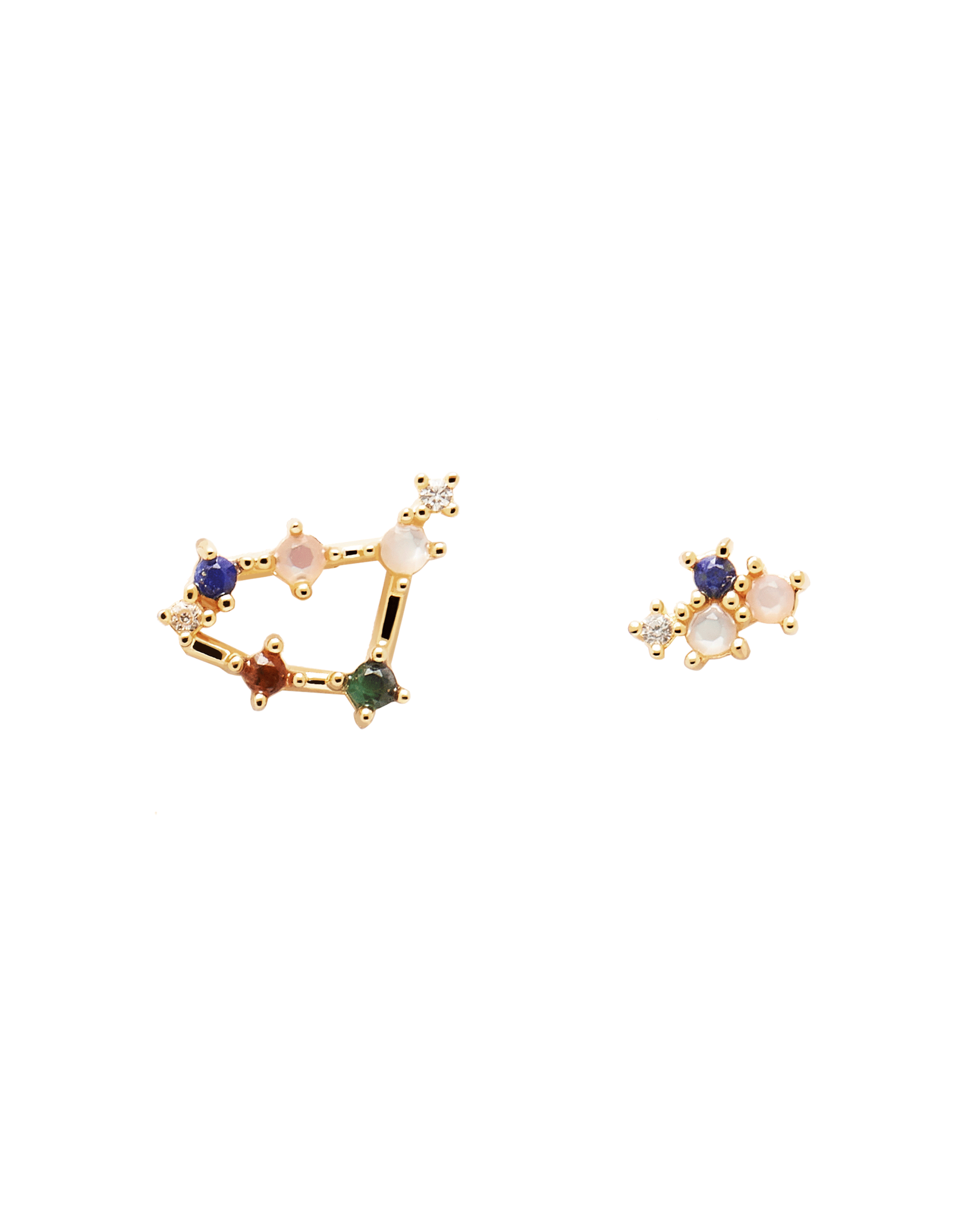 Stylish Zodiac Capricorn Earrings for Women - Gold & Silver Constellation Jewelry - Perfect for Gifts, Daily Wear & Special Occasions