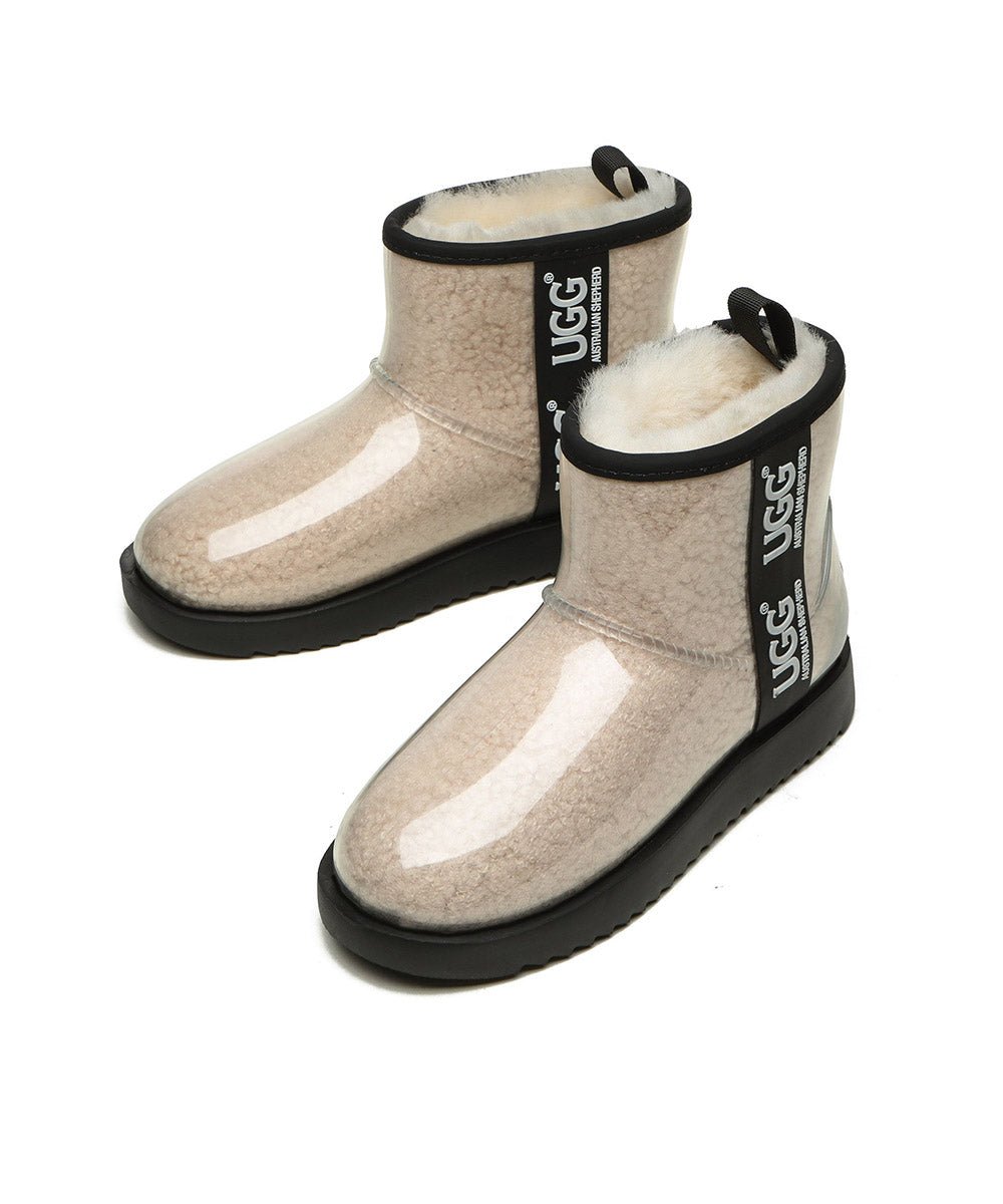 Women's UGG Ava Clear Rain Boots - Waterproof Chelsea Rain Booties for Women - Fashionable & Comfortable Wet Weather Footwear for Walking, Commuting & Outdoor Activities