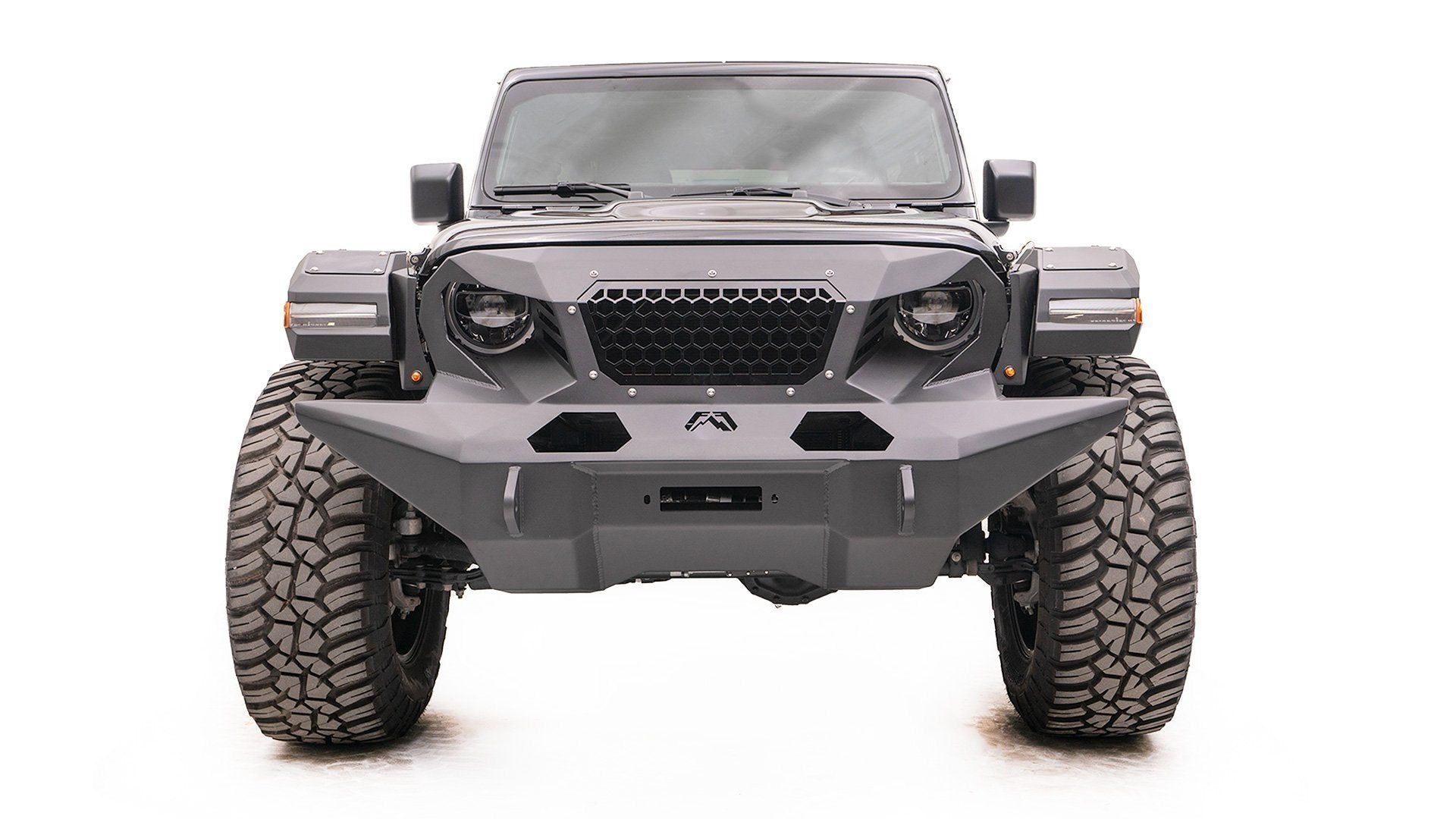 19-22 Jeep Gladiator Grumper Series Front Bumper - Heavy Duty Off-Road Bumper for Jeep Gladiator JT (2019-2022) | Perfect for Rock Crawling & Overlanding Adventures