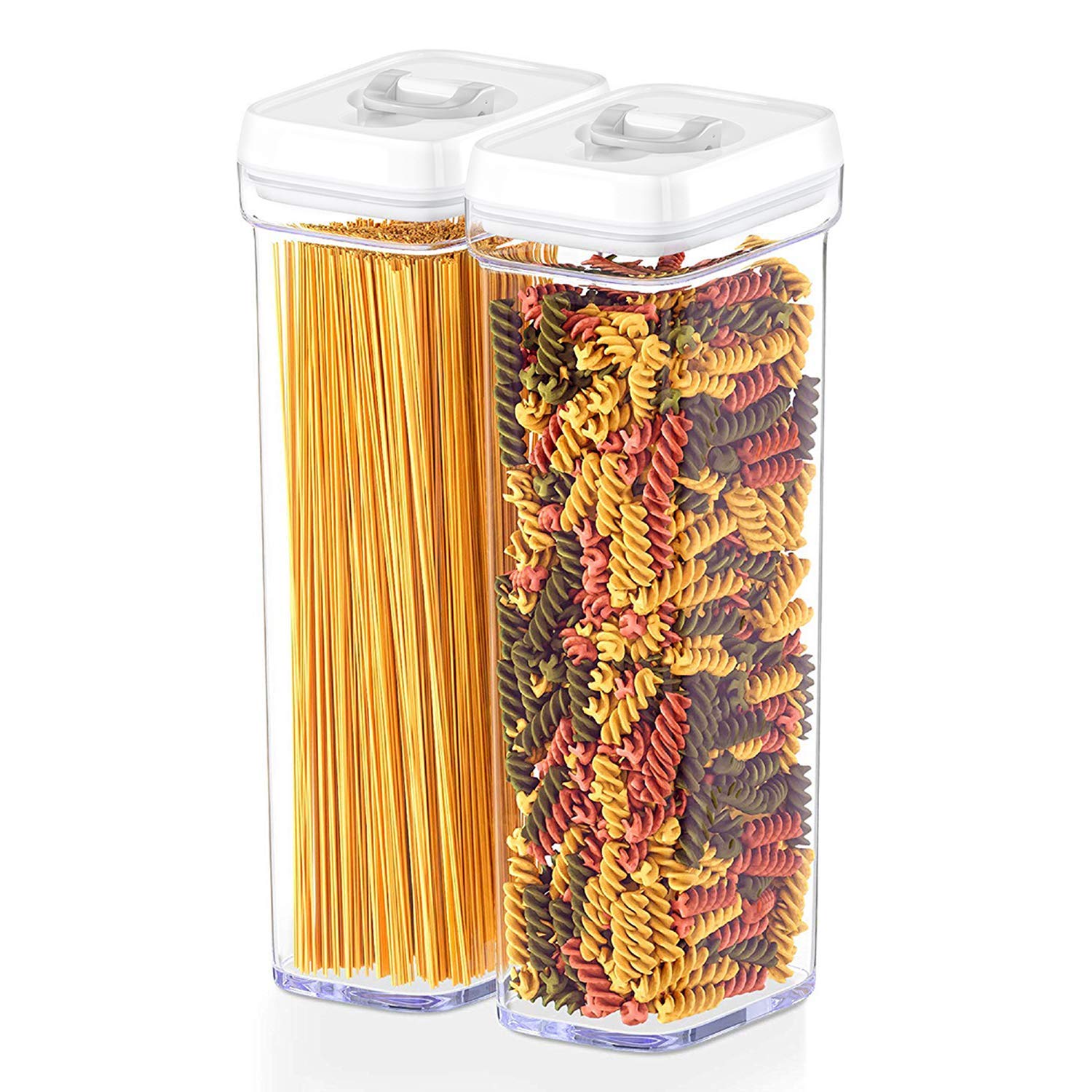 DWËLLZA 7-Piece Airtight Food Containers Set - BPA-Free for Pasta, Snacks & More - Perfect for Kitchen Pantry Storage