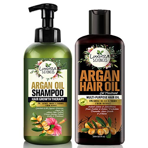 Argan oil and shampoo
