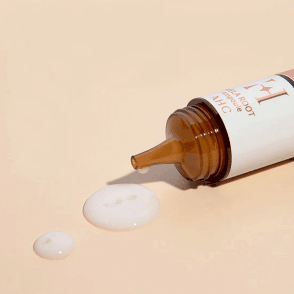 AHC H Mela Root Ampoule 10ml - Brightening Serum for Dark Spots & Hyperpigmentation - Perfect for Night Skincare Routine & Anti-Aging Treatment