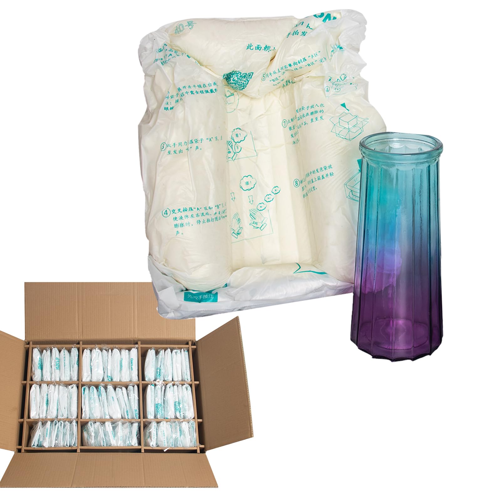 40 Pack Expanding Foam Bags 18x22 Inches - Fast Foaming, Superior Shaping for Shipping & Packaging | Ideal for Fragile Items, Electronics & Temperature-Sensitive Goods