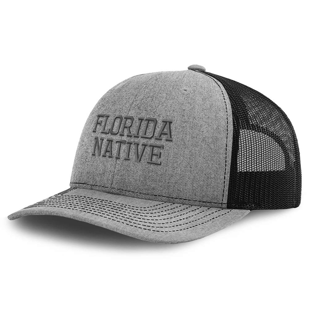 Custom Richardson Trucker Hat - Florida Native American USA C Embroidery Polyester Snapback Cap for Men & Women - Perfect for Outdoor Activities, Sports, and Casual Wear