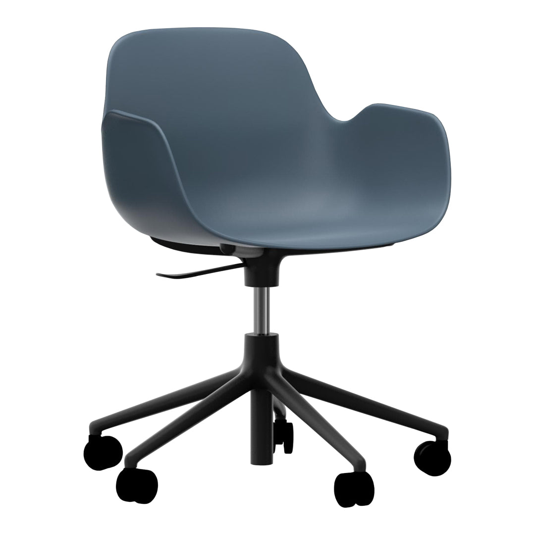 Ergonomic Form Armchair with 5W Swivel Base & Gas Lift Mechanism - Perfect for Home Office, Gaming, and Workspace Comfort