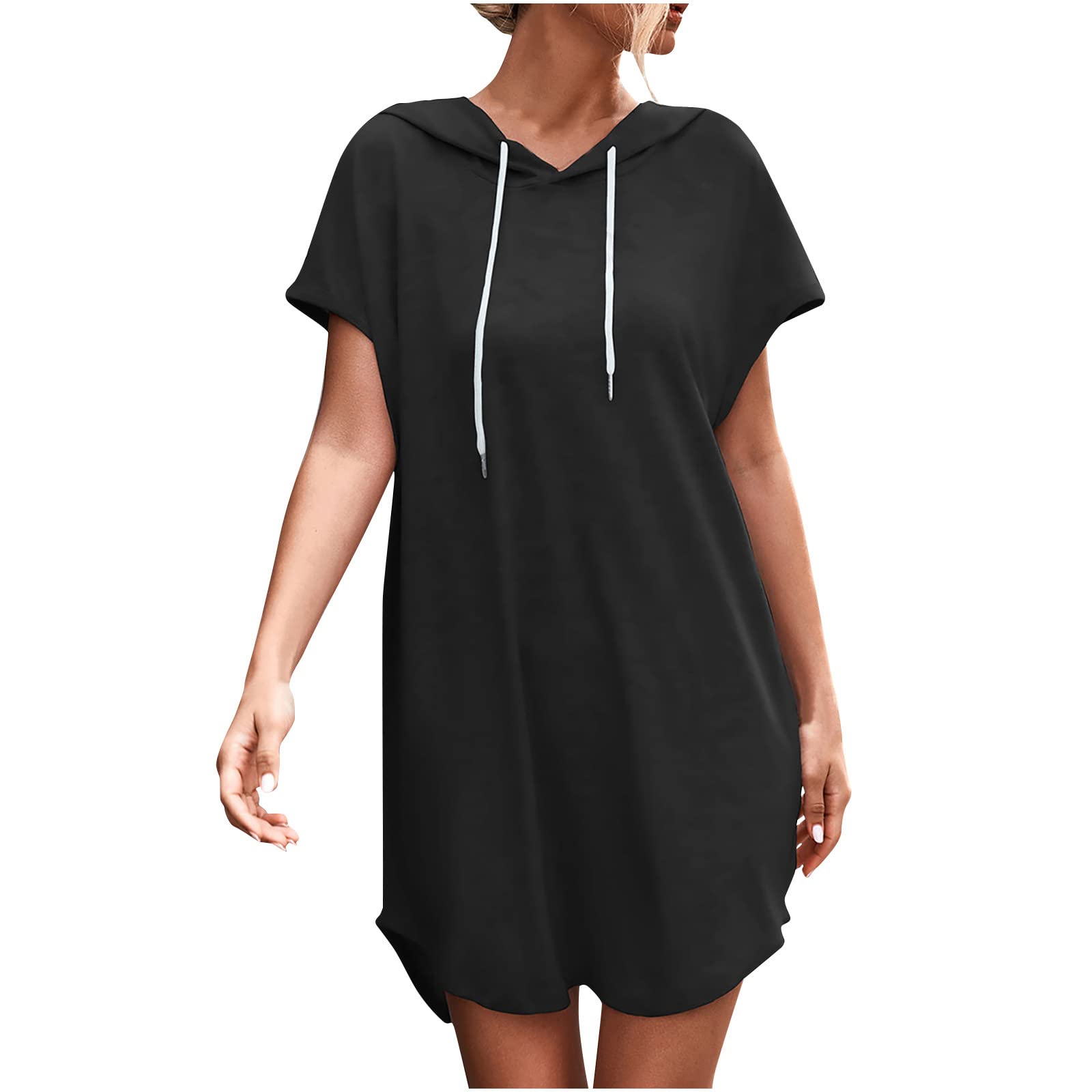 2022 Women's Summer Dresses - Sexy Bandage Mini Dress with V Neck & Short Sleeve, Casual Floral Beach Dress with Pockets | Perfect for Vacation, Holiday & Outdoor Parties