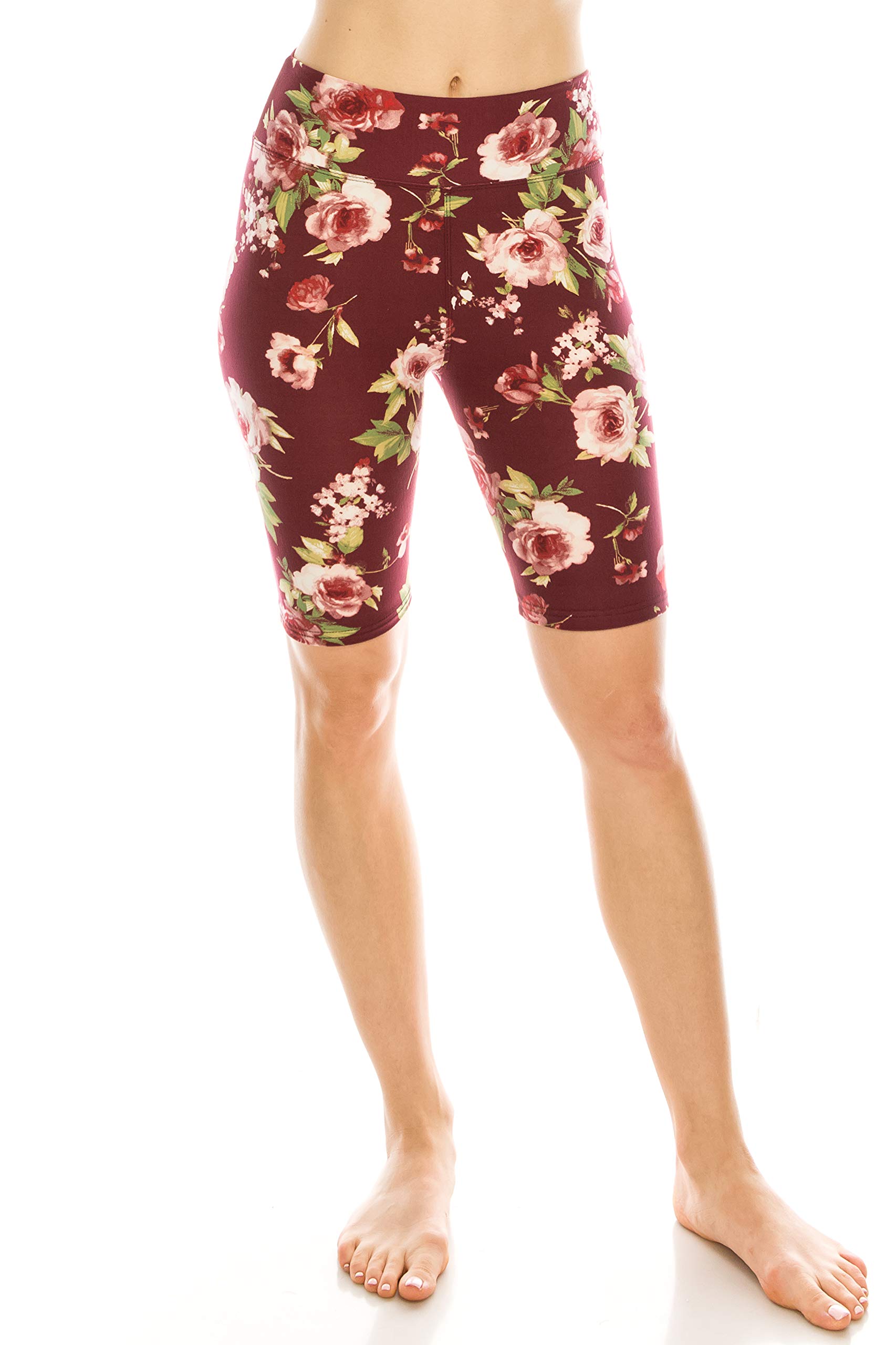 ALWAYS Women's High Waist Bike Shorts - Tummy Control Workout Shorts for Running, Yoga, Gym & Athletic Activities | Stretchy Comfort for Women's Fitness & Active Lifestyle