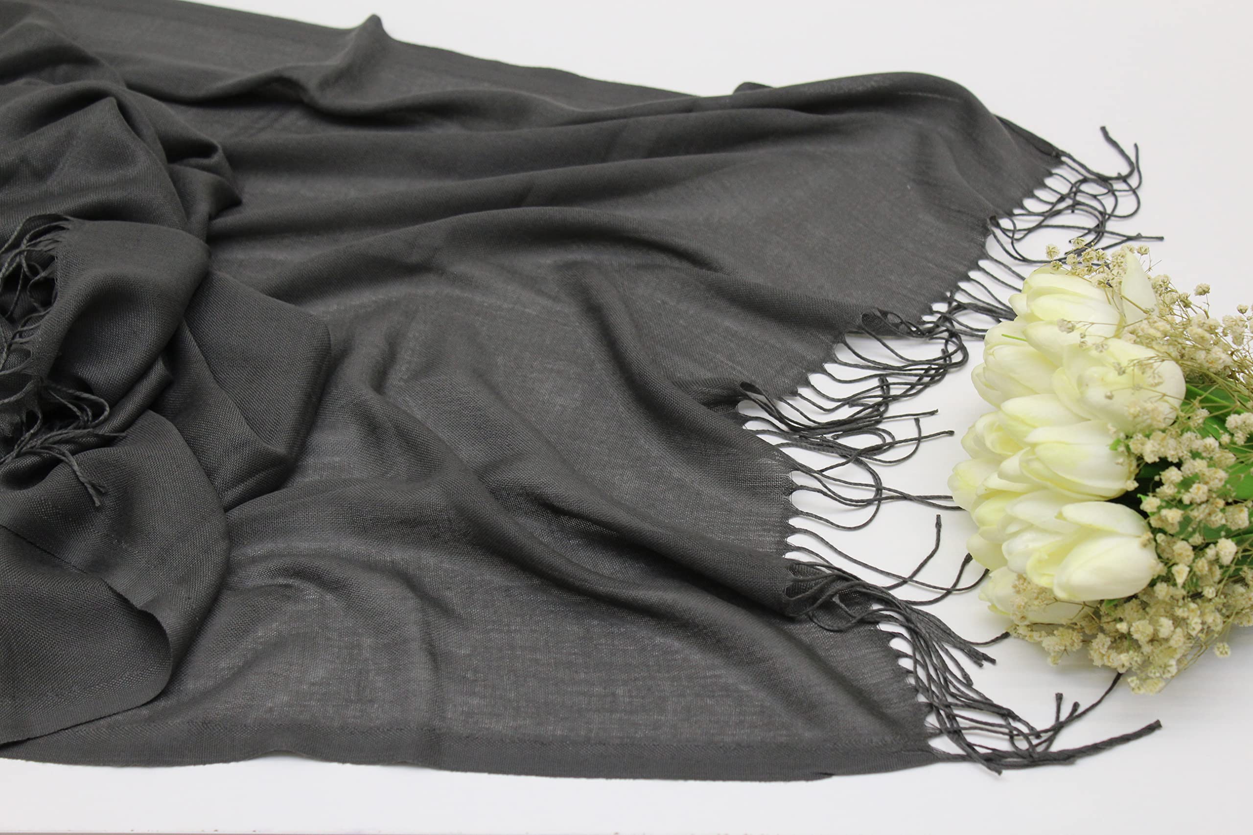 Luxury Women's Pashmina Scarf & Shawl Wrap - Elegant Wedding Favors, Bridesmaid Gifts, Guest Favors for Weddings & Parties (Baby Blue) - Perfect for Bridal Showers, Formal Events & Winter Accessories