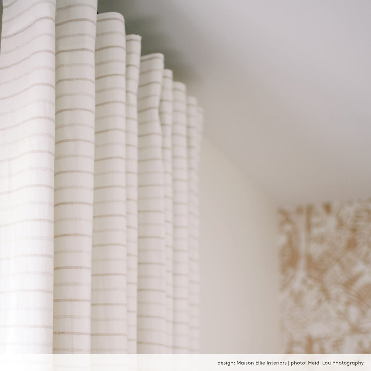 Premium Fraser Stripe Fabric - 100% Natural Cotton Woven Textile for Upholstery, Curtains & Home Decor Projects
