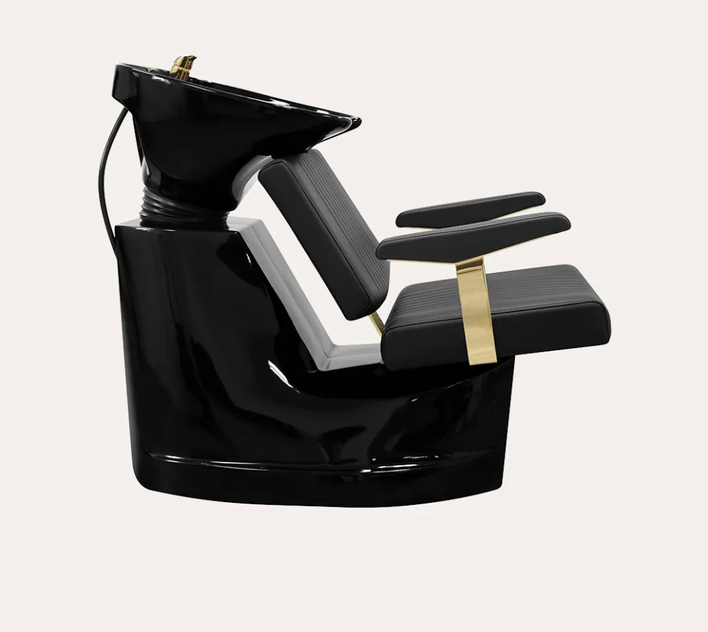Athena Salon Shampoo Bowl & Chair Set - Professional Hair Washing Station for Salons & Barbershops - Perfect for Hairdressing, Styling & Spa Treatments