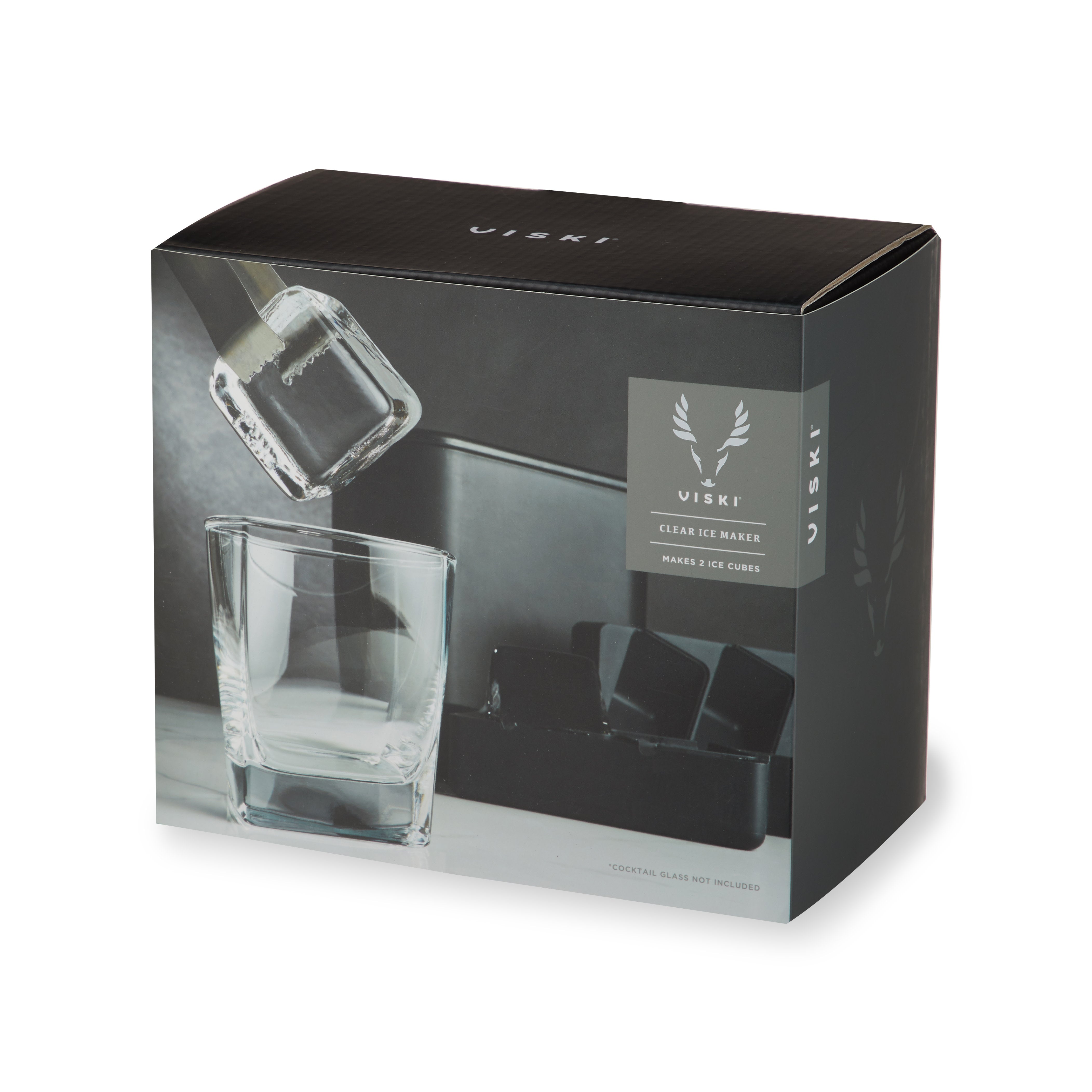 Premium Glacier Rocks Clear Ice Maker - Make Crystal Clear Ice Cubes for Cocktails, Whiskey & Drinks at Home or Bar