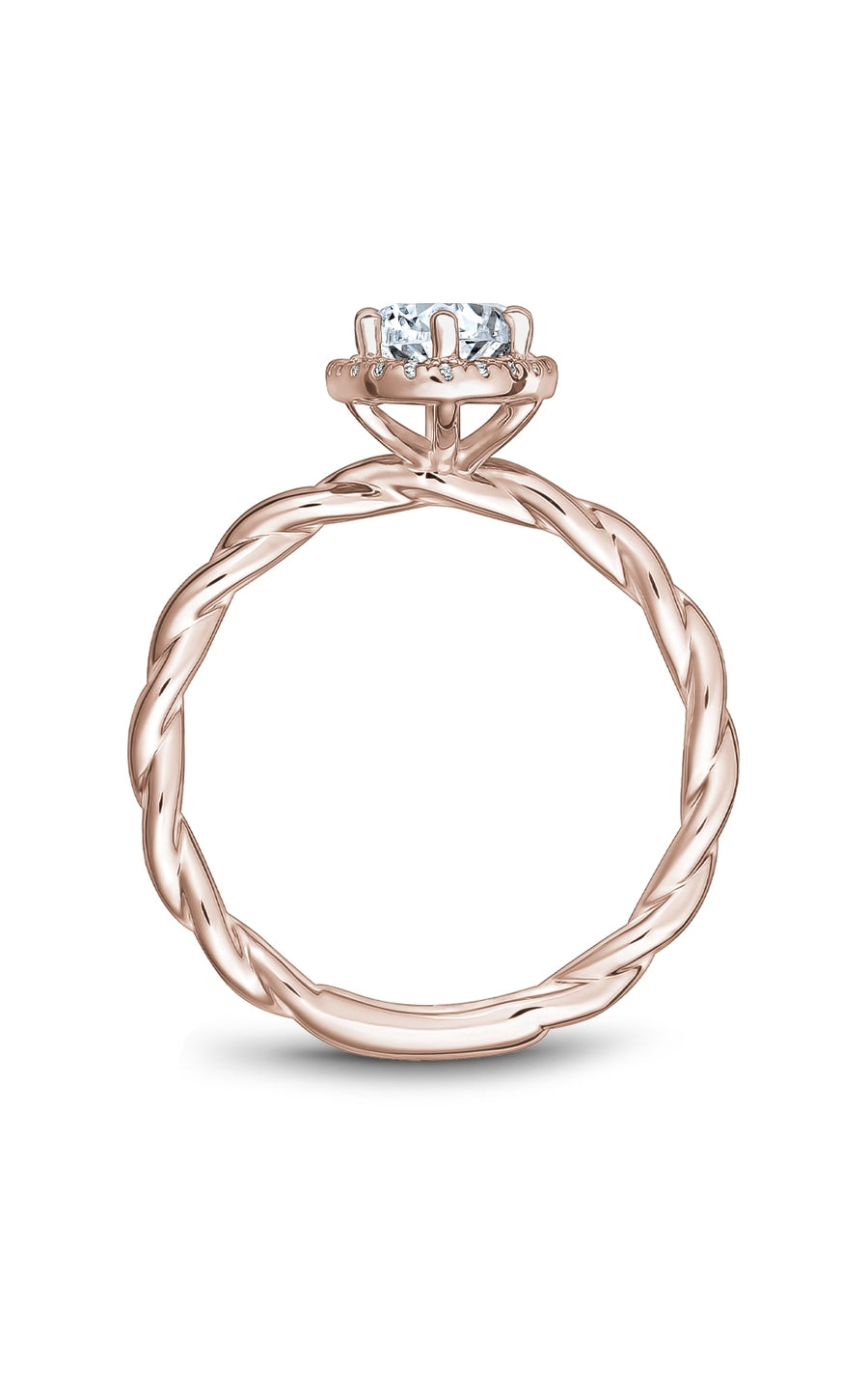 Noam Carver B177 01RA Bridal Engagement Ring – Elegant Solitaire Diamond Ring for Women, Perfect for Proposals, Anniversaries & Weddings