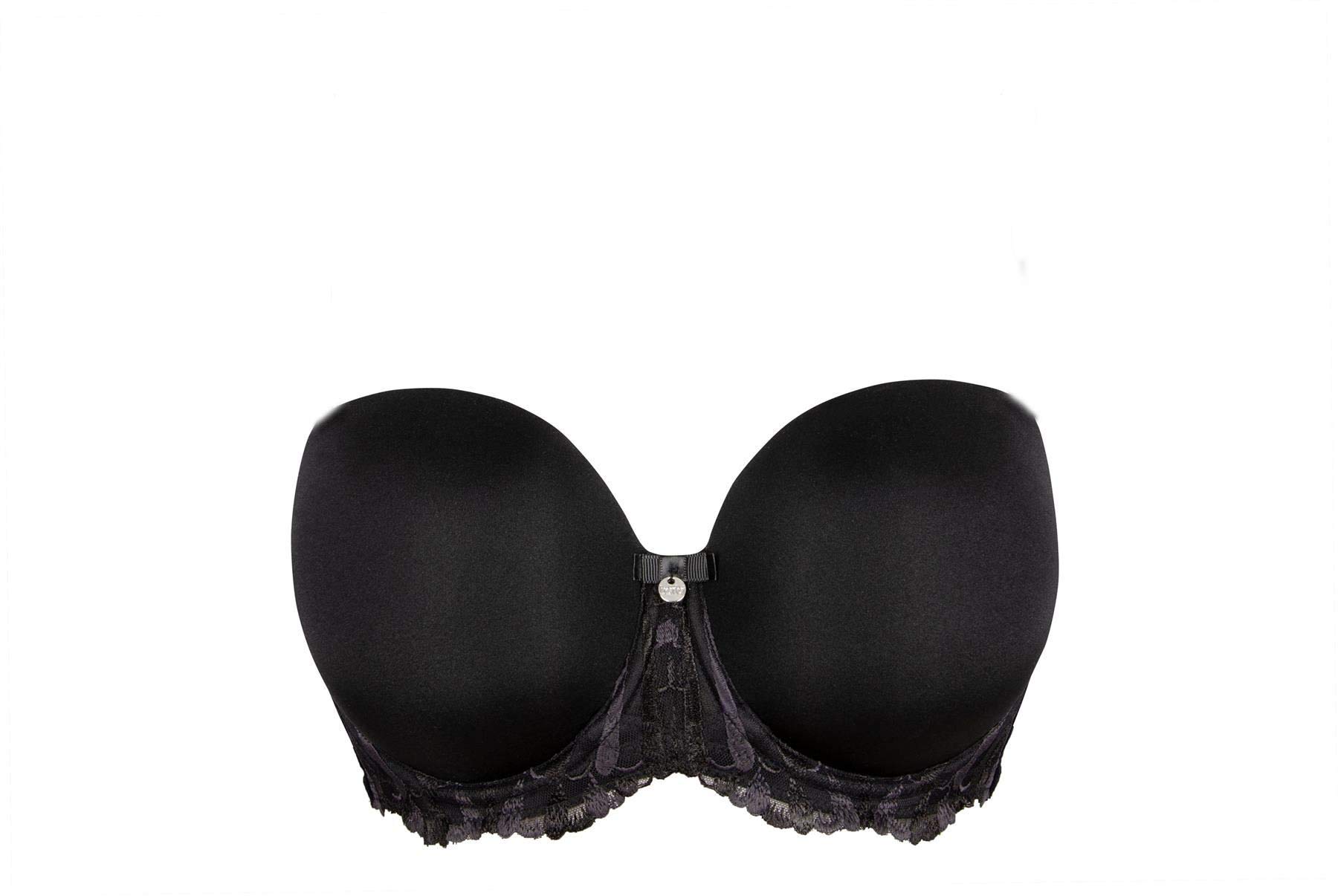Women's Multiway Support Bra - Comfortable & Adjustable Strapless Bra for Everyday Wear - Black, Size 40D - Perfect for Workouts, Evening Wear & Special Occasions
